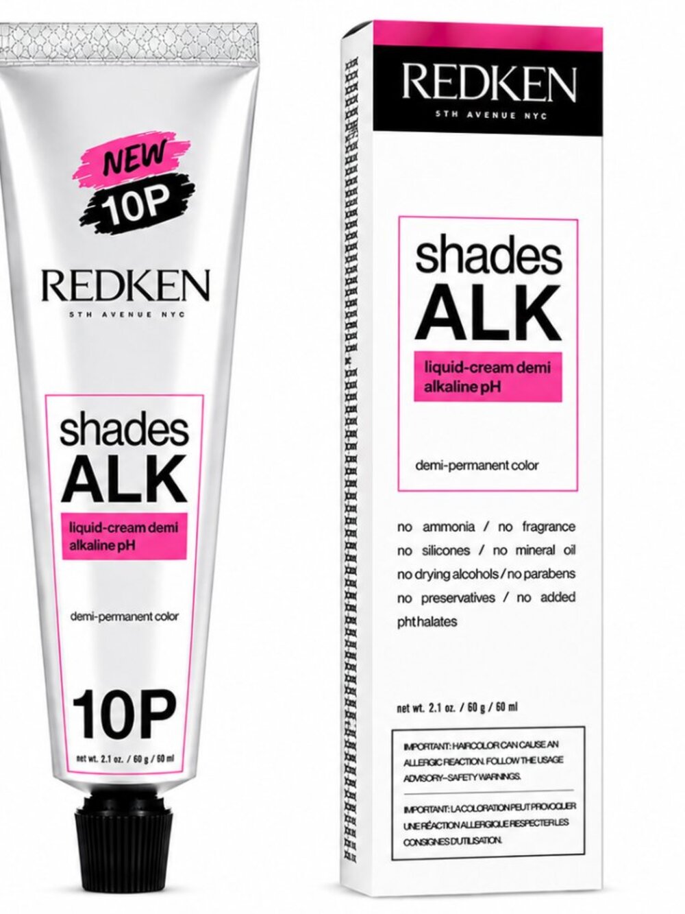 Redken Shades ALK 10P Pearl Demi-Permanent Hair Color 2.1 oz